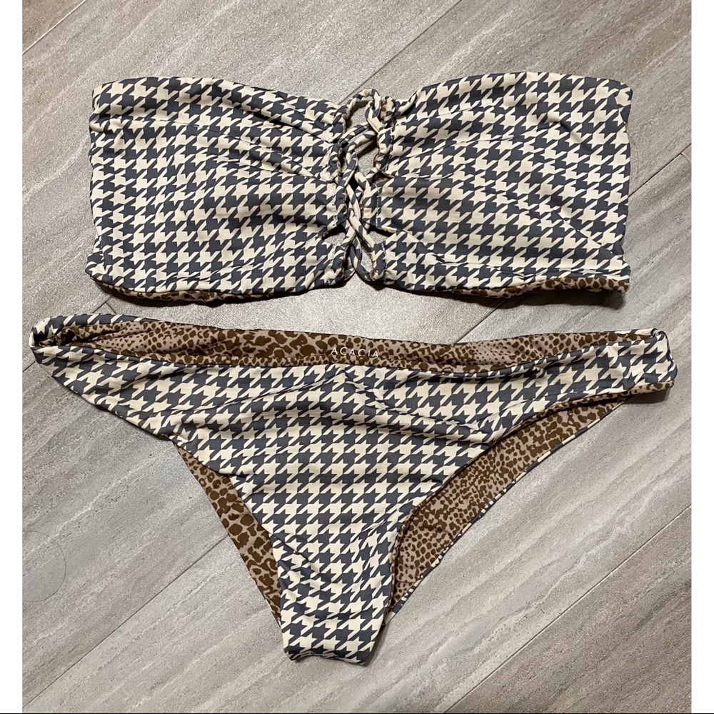 ACACIA Swimwear Houndstooth Set